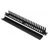 Extralink EX.9700 organizador de cabos 1U 19" com tampa metálica, preto