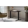 Secretária cama meble MOON secretária reta com regulação elétrica de altura 1210×670 mm preta