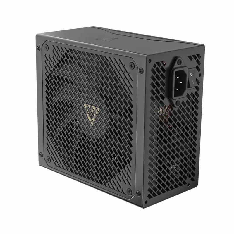 Fonte de alimentação MODECOM VOLCANO HEX GOLD 750W, 80 PLUS Gold, ATX 3.1, modular, ventoinha de 14 cm