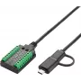 Cabo adaptador série Exsys EX-13003 USB para 1S RS-232/422/485/TTL, chipset FTDI, 1,0 m