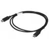 Cabo USB 2.0 USB-C para USB-C LANBERG CA-CMCM-10CU-0010-BK 1 m, preto, 480 Mbit/s, contactos banhados a ouro