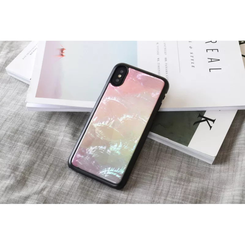 iKins Water Flower capa para iPhone XS/X, preta, K1690J