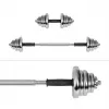 Halteres ajustáveis Rebel Chrom 20 kg com mala e barras de haltere (2) — discos de 2,5 kg, 1,25 kg, 0,5 kg