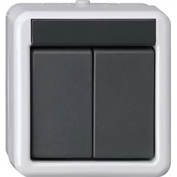 GIRA KNX Botão BA 2 vias cinzento AP 2 pontos 516230 (516230)