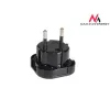 Adaptador de viagem de ficha UK EU PL