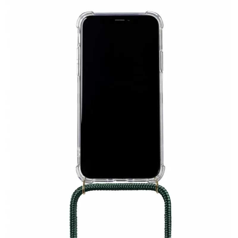 Colar para telefone Lookabe loo014 para iPhone XR – capa protetora dourada e verde com fita