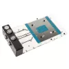 Backplate BitsPower X-TEND active para RTX 4090 FE — acabamento acrílico (BP-VG4090FE-BKP)