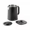 Jata JEHA1575 chaleira elétrica, 1,7 l, 1500 W, 5 definições de temperatura, preto/aço inoxidável
