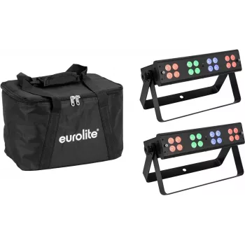 Barra LED silenciosa EUROLITE 16x4W RGB/WW – barra de luz LED compacta para RGB e branco quente