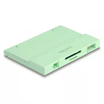 Leitor de cartões DeLOCK 91015 USB 3.2 Gen 1 Type-A/Type-C menta