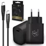 Kit Smart Life USB Type-C para Type-C, 200 cm, preto + carregador 18 W PD3.0 preto