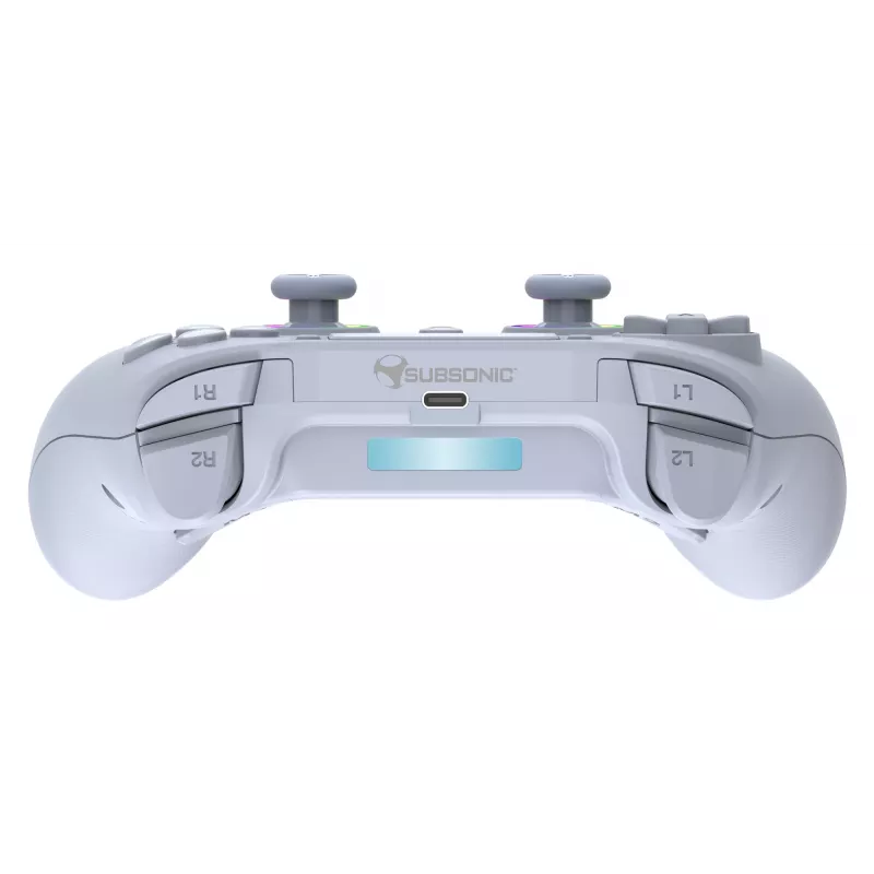 Comando LED sem fios SUBSONIC SA5639-2 — para PS4 e PC, branco, ligação sem fios
