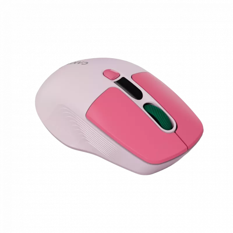 Canyon MW-26 - rato ótico sem fios 2 em 1 Bluetooth / 2,4 GHz - silencioso - rosa
