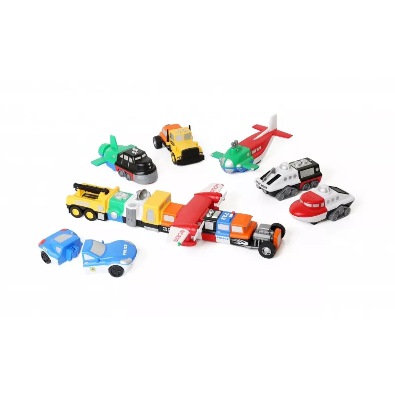 Conjunto de veículos Popular Playthings Magnetic Mix or Match
