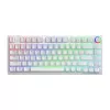 Teclado mecânico sem fios SAVIO PHENIX WHITE, Gateron Red Pro, ABS