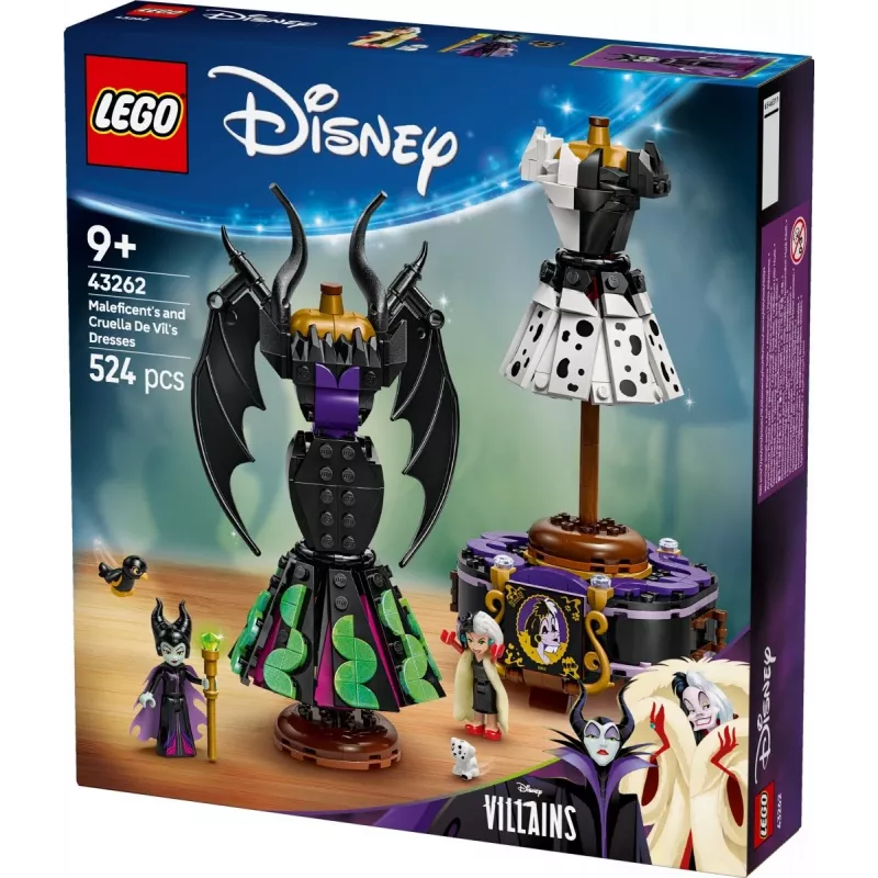 LEGO DISNEY 43262 Vestidos da Maléfica e da Cruella de Vil