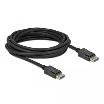 Cabo DisplayPort Delock - DisplayPort (M) a DisplayPort (M) - DisplayPort 2.0 - 3,0 m - Suporta 10K 60 Hz (10.240 x 4320) - preto (80263)