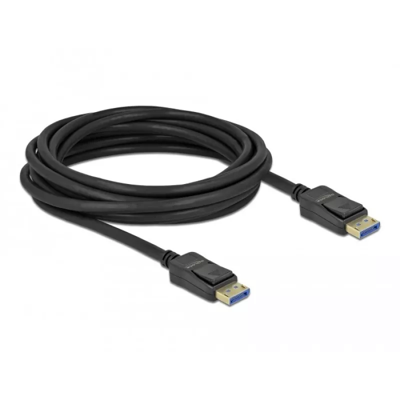 Cabo DisplayPort Delock - DisplayPort (M) a DisplayPort (M) - DisplayPort 2.0 - 3,0 m - Suporta 10K 60 Hz (10.240 x 4320) - preto (80263)