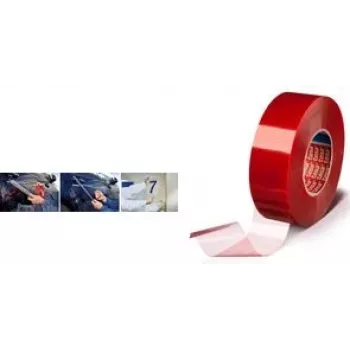 Fita Adesiva de Dupla Face Tesa 4965 15 mm x 50 m, Poliéster, Fita de Alta Resistência