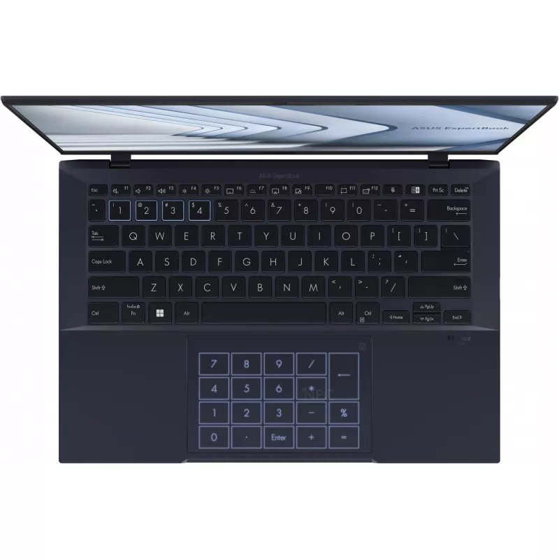 ASUS ExpertBook B9 OLED B9403CVAR-PP1735X portátil, Intel Core 7 150U, 35,6 cm (14 polegadas) WQXGA+ 2880 x 1800, 16 GB LPDDR5x, SSD de 512 GB, Intel Graphics, Windows 11 Pro, teclado alemão, preto
