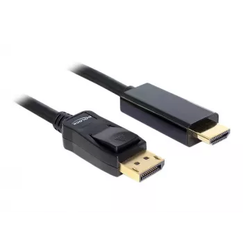 Cabo Delock DisplayPort 1.1 macho > High Speed HDMI-A macho passivo 3 m preto (82435)