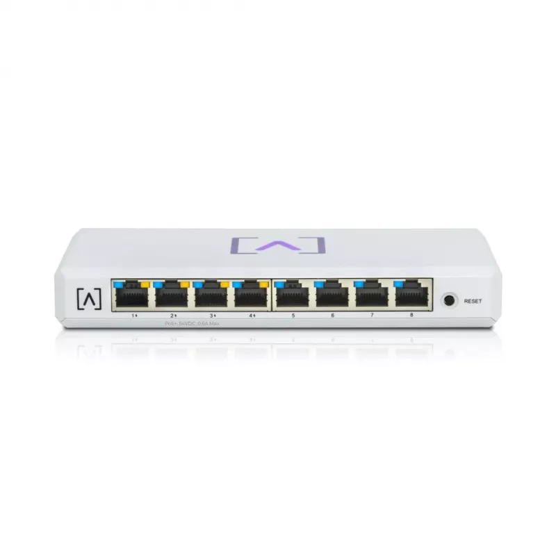 Alta Labs S8-POE Switch de rede gerido Gigabit Ethernet (10/100/1000) Power over Ethernet (PoE) branco