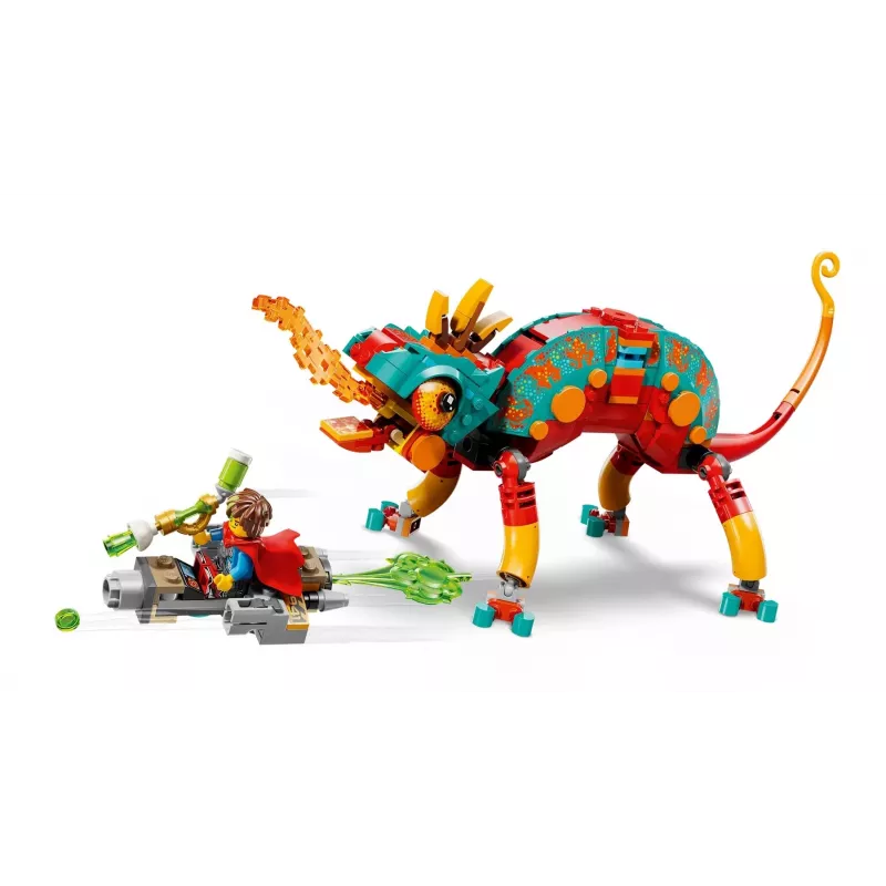 Brinquedo de construção LEGO 71492 Dreamzz Conjunto de brincar Camaleão de Fogo do Mateo, modelo de blocos para construção imaginativa