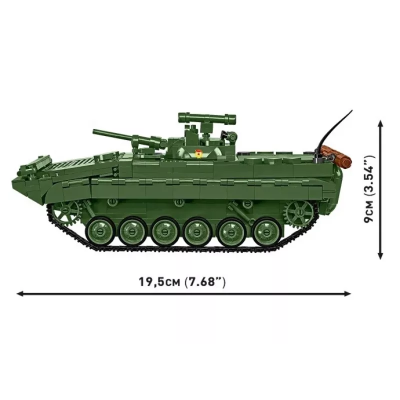 Conjunto de construção Cobi Blocks BMP-1 758 peças – modelo à escala em blocos