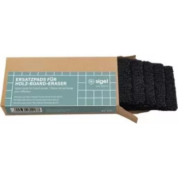 Toalhetes de limpeza de quadro Sigel BA121 – 5 toalhetes para apagador de quadro