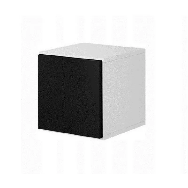 Conjunto de móveis de sala Cama ROCO 9 (RO1+RO3+2xRO6+2xRO5) branco/branco/preto