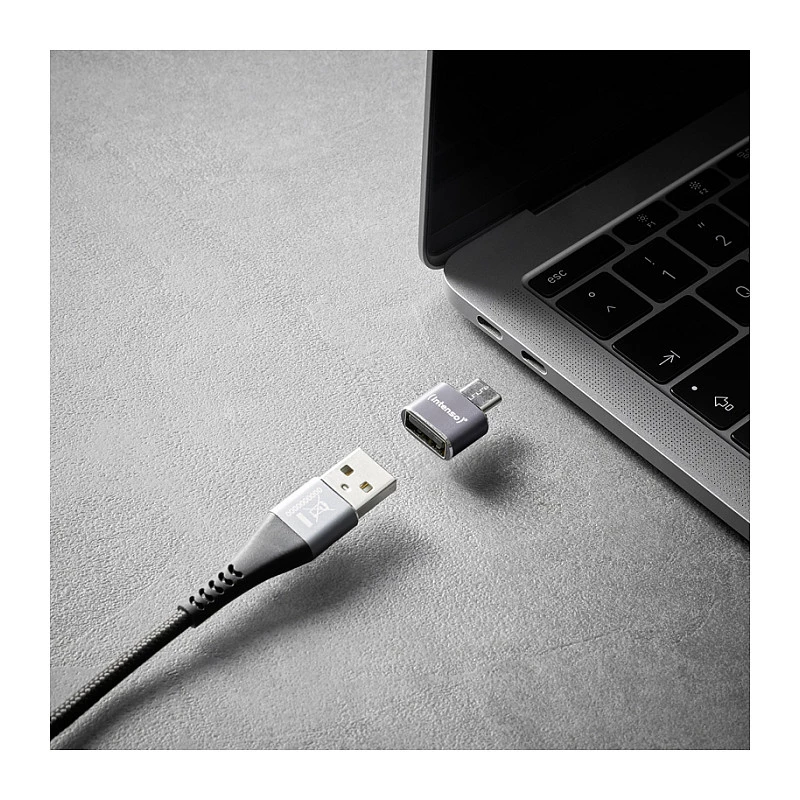 Intenso pack de 3 adaptadores USB USB-A -> USB-C C480C alumínio