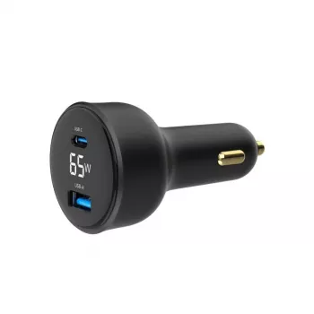 carregador de telemóvel para carro USB 2PORT/TA-UC-AC2PD30LCD-CAR01 GEMBIRD