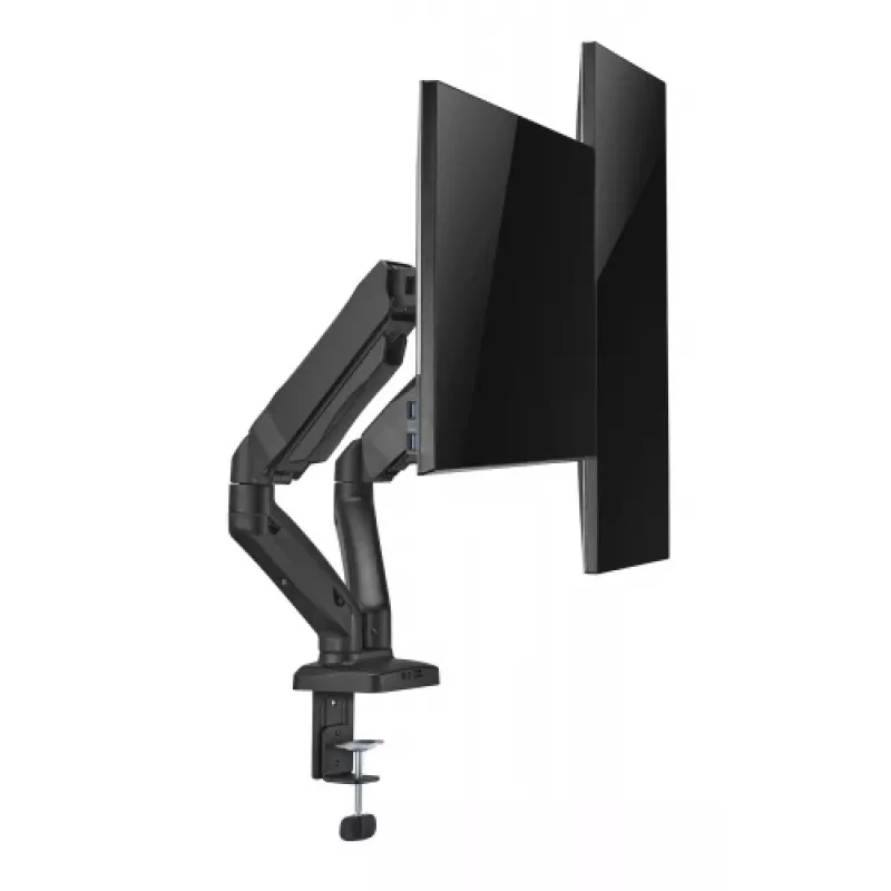 Braço para monitor up up Economical Interactive Counterbalance Braço duplo para monitor Preto mate VESA 75x75/100x100
