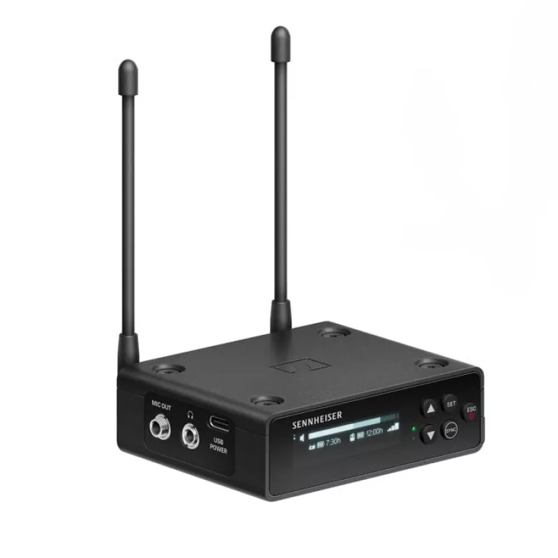 Sennheiser EW-DP ME 2 SET (R4-9) - Conjunto para câmara com transmissor miniatura e microfone ME 2 (omnidirecional), 552-608 MHz