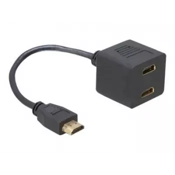 Adaptador HDMI DeLOCK 65056 0,2 m ficha para 2x conector fêmea