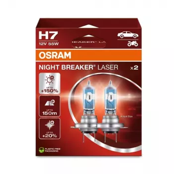Osram Night Breaker Laser H7 12 V 55 W, 2 unid.