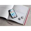 Capa de proteção iKins para iPhone XR – design Poppin Rock preto
