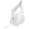 Headset Razer Kraken Kitty V3 X — headset gaming com iluminação RGB, design leve, microfone incorporado
