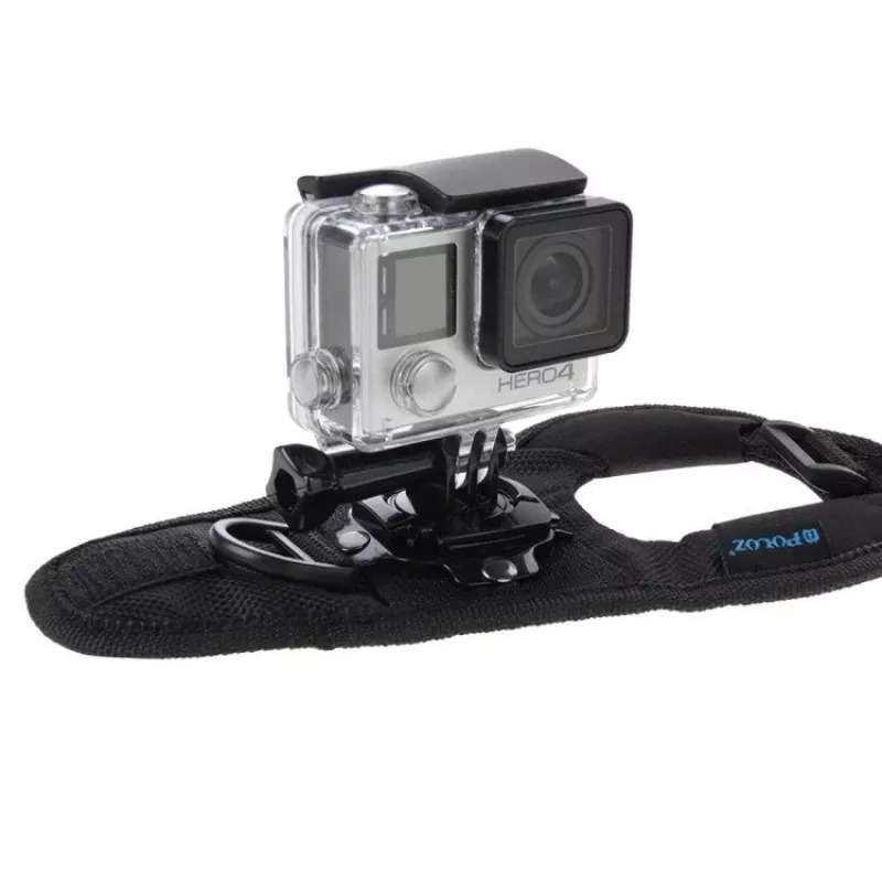 Suporte de pulso Puluz para câmaras de ação com rotação 360° — compatível com GoPro HERO 7/6/5/4/3/2, SJCAM, Xiaomi