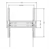 Suporte de parede para TV MACLEAN MC-748A VESA 100x100–400x400 mm inclinável preto suporta até 45 kg