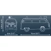 Brinquedo de construção Cobi Volkswagen T2b Bombeiros escala 1:35, vermelho