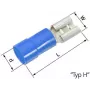 Lapp L-RB 63 H - L-RB 63 H - azul - conector fêmea - reto - latão - poliamida - latão (63101080)