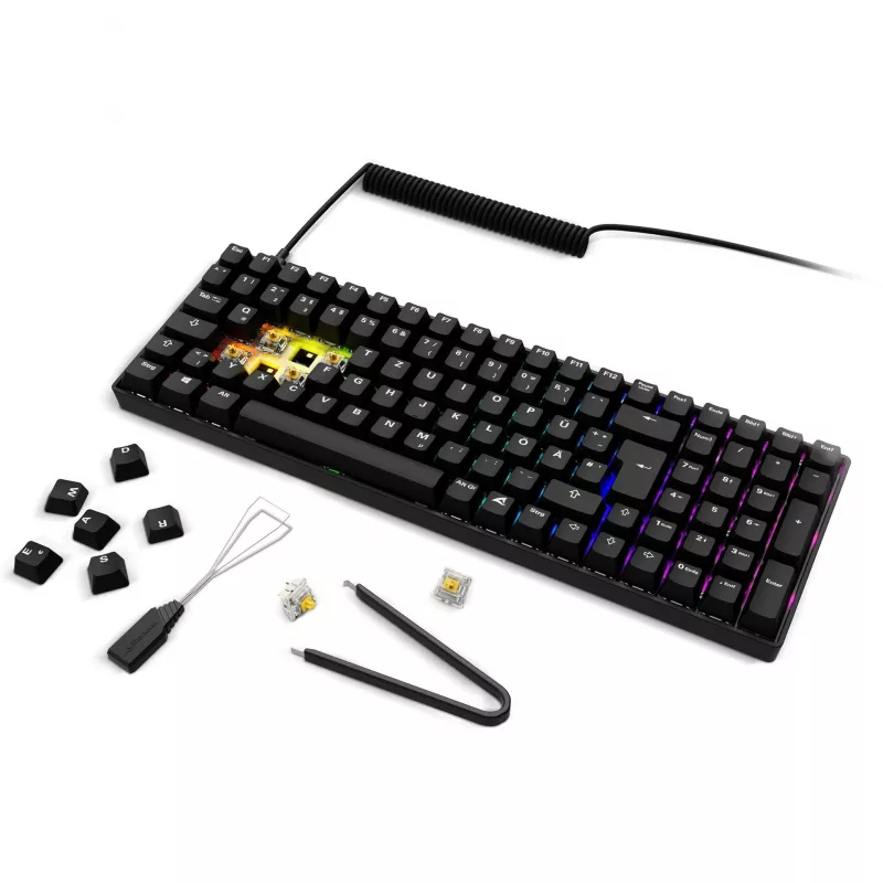 Teclado Sharkoon SGK50 S2 Gaming RF Wireless QWERTZ alemão