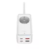 Adaptador de alimentação FIXED FIXCS65-1.5-WH com 2× USB-C PD 65 W e 2× portas USB-A