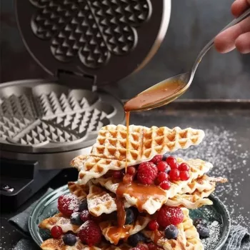 Máquina de waffles Graef WA 80 5 waffles 850 W Aço inoxidável
