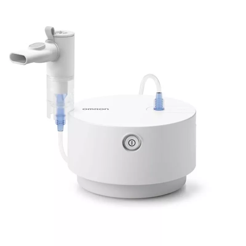 Omron C28P NE-C105-E nebulizador, 2,65 µm MMAD, 0,5 ml/min, branco