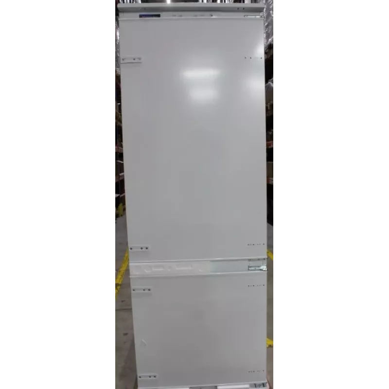 Frigorífico Midea MDRE554FGD01DSO — dimensões brutas 740×2050×620 mm, peso líquido 84 kg, 24 meses de garantia (embalagem danificada)