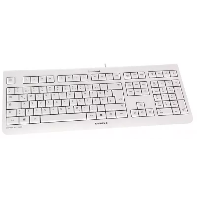 Teclado CHERRY KC 1000 Home USB layout suíço cinzento