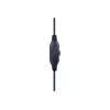 Gembird GHS-05-O auscultadores gaming com fio, on-ear, 3,5 mm, controlo de volume, 20-20000 Hz, 32 Ohm, cabo de 2 m, preto/laranja