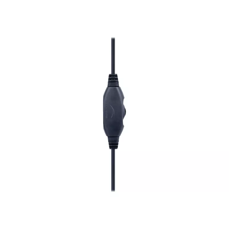 Gembird GHS-05-O auscultadores gaming com fio, on-ear, 3,5 mm, controlo de volume, 20-20000 Hz, 32 Ohm, cabo de 2 m, preto/laranja